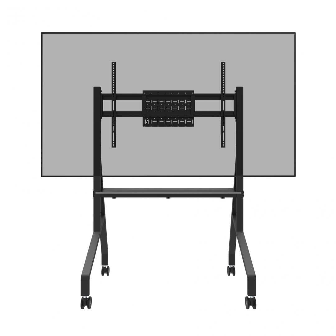 Stand mobil de podea Neomounts 55"-86" 76kg VESA 100x100 - 900x600 negru