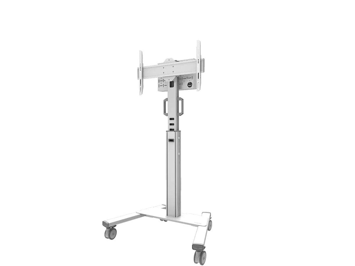 Stand podea mobil Neomounts 37"-75", VESA 100x100~600x400, 70kg, fix, inaltime reglabila, alb