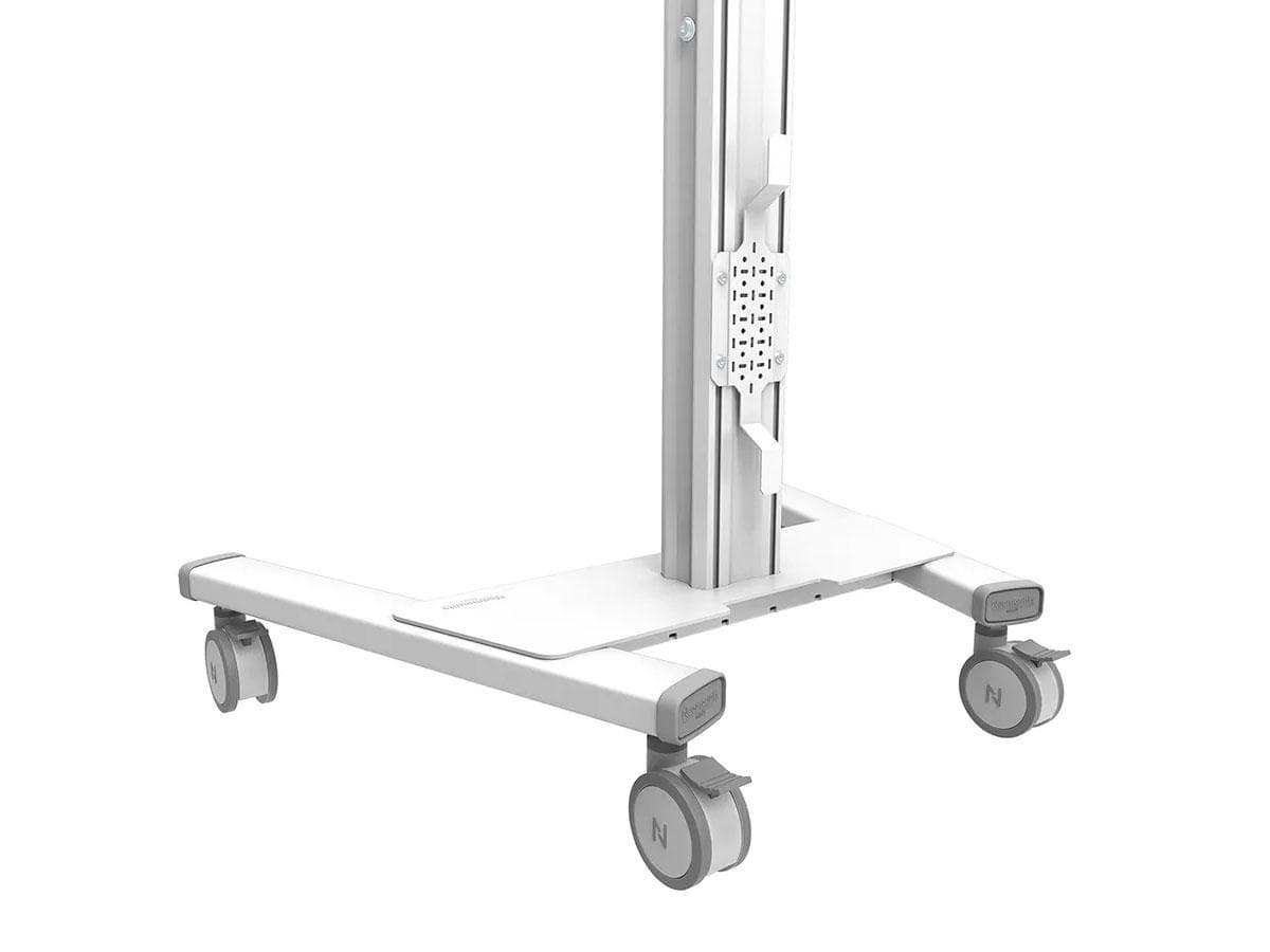 Stand podea mobil Neomounts 37"-75", VESA 100x100~600x400, 70kg, fix, inaltime reglabila, alb