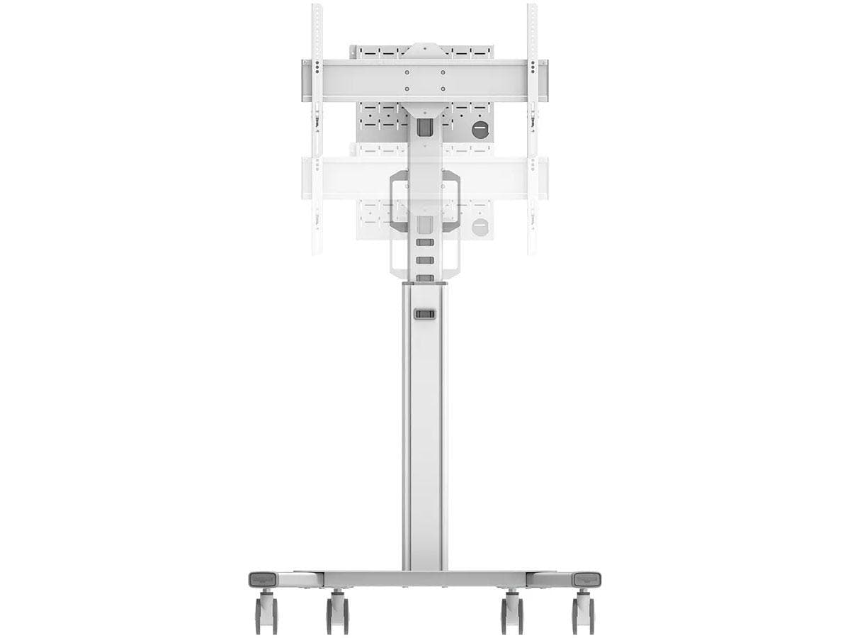 Stand podea mobil Neomounts 37"-75", VESA 100x100~600x400, 70kg, fix, inaltime reglabila, alb