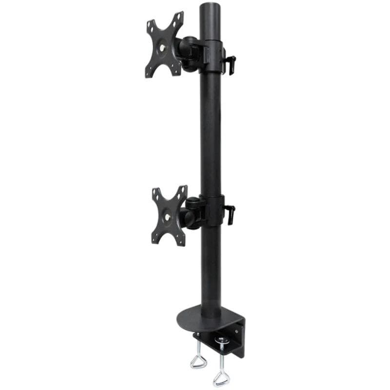 Suport Monitor de Birou Dublu, Neomounts by Newstar FPMA-D960DVBLACKPLUS, 17" - 49", VESA 100x100, suporta pana la 15kg, negru