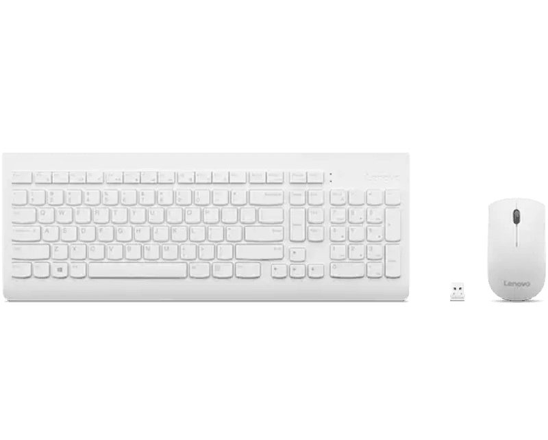 Kit tastatura si mouse Lenovo 510, US layout, Alb