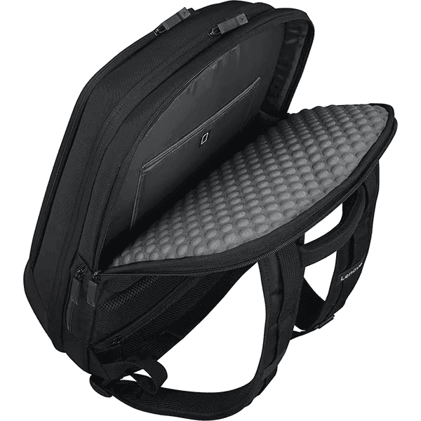 Rucsac laptop gaming Lenovo Armored II 18", Negru, Rezistent la apa, 2 x bretele de umar reglabile, Buzunare aditionale pentru accesorii, Tip inchidere: Fermoar, Material: Poliester, Poliuretan, Material interior: Poliester, Greutate: 1.443kg