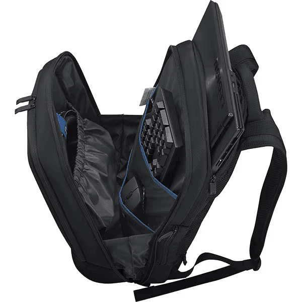 Rucsac laptop gaming Lenovo Armored II 18", Negru, Rezistent la apa, 2 x bretele de umar reglabile, Buzunare aditionale pentru accesorii, Tip inchidere: Fermoar, Material: Poliester, Poliuretan, Material interior: Poliester, Greutate: 1.443kg