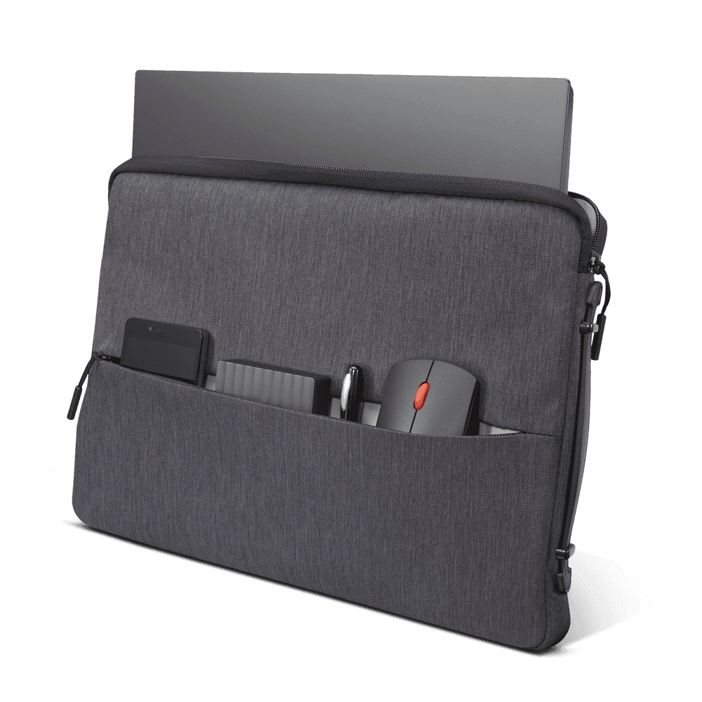 Lenovo 14-inch Laptop Urban Sleeve Case, Rezistenta la apa, Interior captusit, 1x compartimente interioare, Tip inchidere: Fermoar, Material: Poliester, Dimensiuni: 380 x 260 x 30 mm, Greutate: 370g, Garantie: 1 an