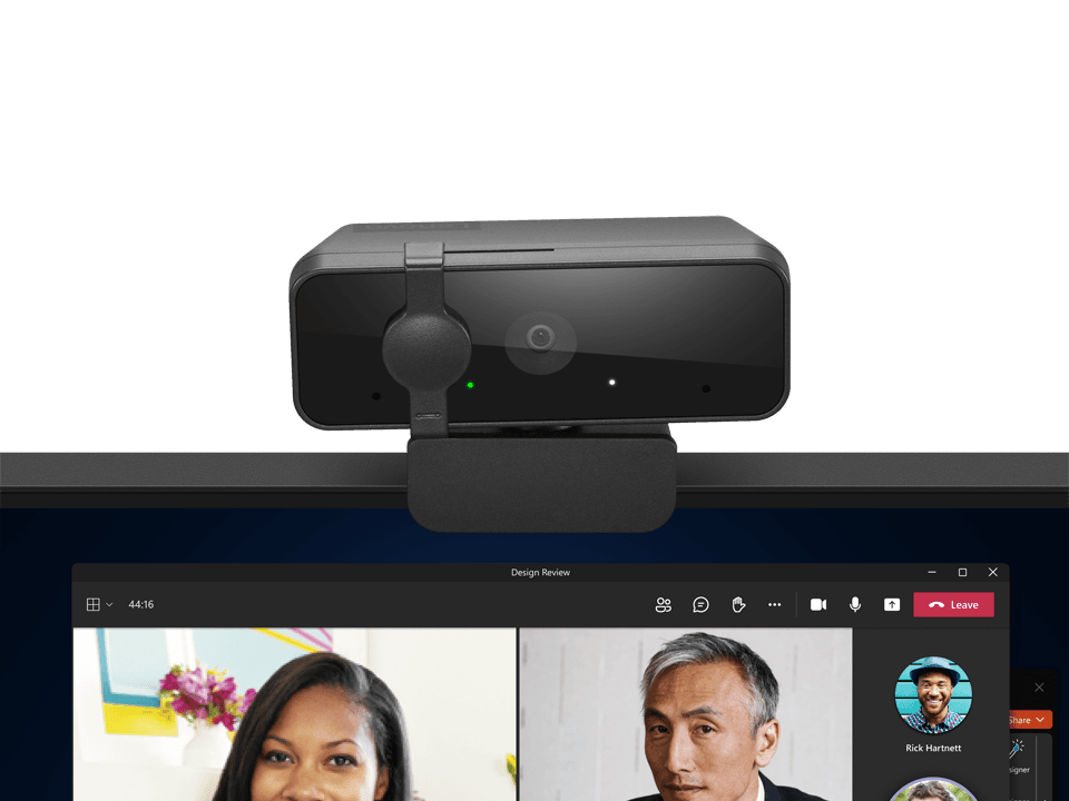 Camera web Lenovo 310 FHD cu microfon integrat; conectivitate: USB-A, rezolutie: 1920x1080 la 15fps, 20fps, 25fps, 30fps (MJPEG); camp vizual: 85°; compatibila cu: Windows 10, Windows 11, Mac OS, ChromeOS;  greutate: 251g; culoare: negru