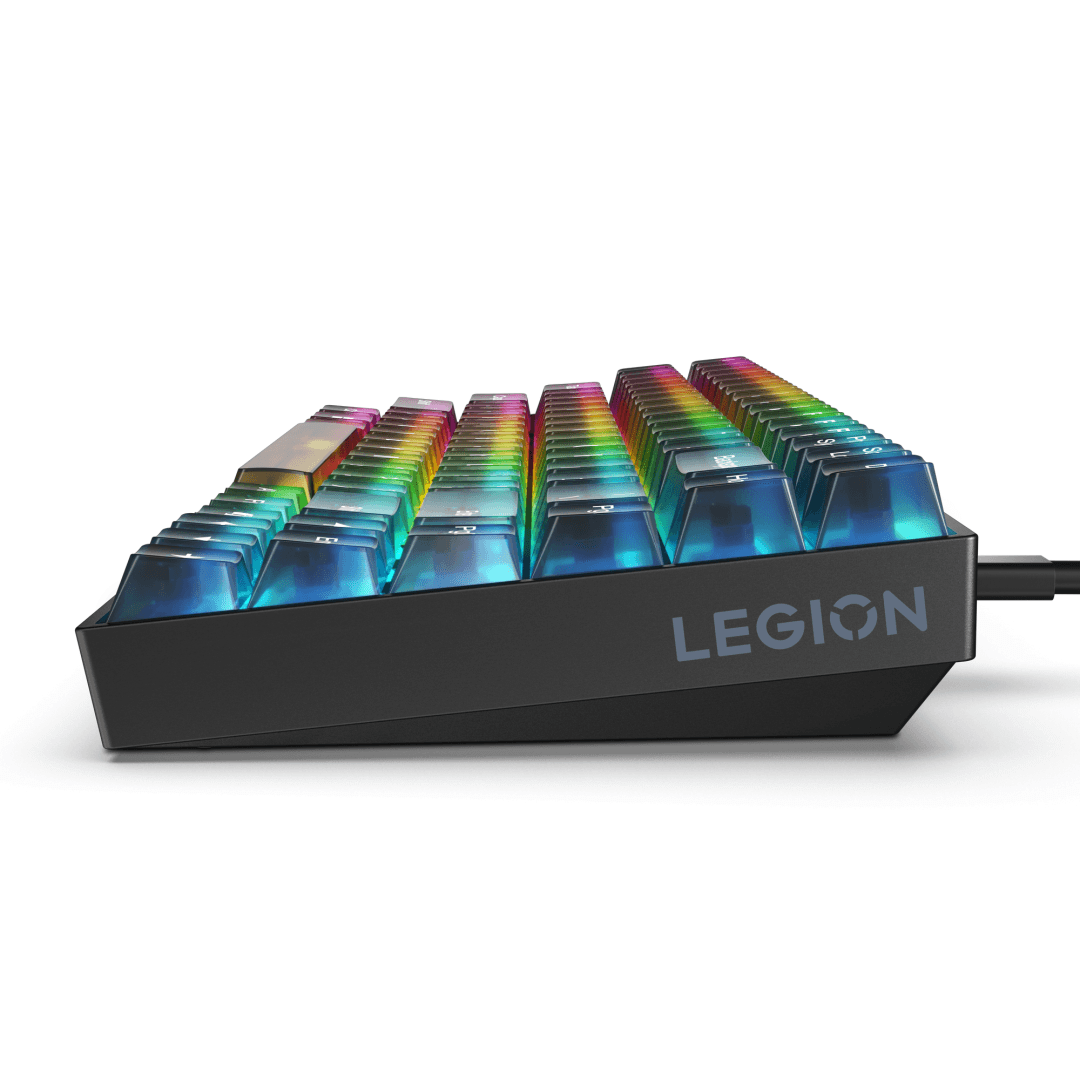 Tastatura Gaming Lenovo Legion K510 Mini Pro, Numar taste: 84, Interfata tastatura: USB, Tastatura iluminata: RGB, Culoare: Negru, Tehnologie: Cu fir, Kit: Nu, Continut pachet: 1 x Keycap Puller, 1 x Tastatura Gaming; Altele: Anti-Ghosting, Lungime cablu 1.8 m, Dimensiune (mm): 310.91 x 120.41 x