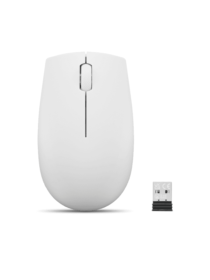 Mouse wireless Lenovo 300, Cloud Grey, Rezolutie (dpi): 1000 dpi, Butoane/rotite: 3, Interfata mouse: Wireless, Tehnologie: Wireless, Interfata receiver: dongle USB 2.4GHz, Dimensiune (mm): 97.91 x 57.99 x 32.53 mm, Greutate: 52g
