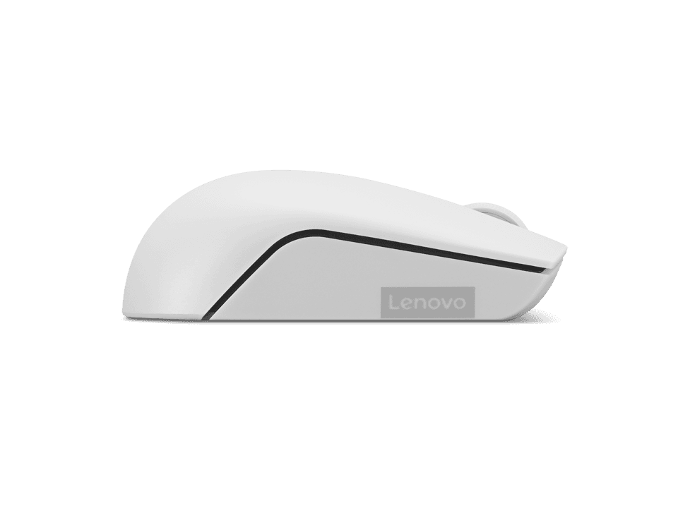 Mouse wireless Lenovo 300, Cloud Grey, Rezolutie (dpi): 1000 dpi, Butoane/rotite: 3, Interfata mouse: Wireless, Tehnologie: Wireless, Interfata receiver: dongle USB 2.4GHz, Dimensiune (mm): 97.91 x 57.99 x 32.53 mm, Greutate: 52g