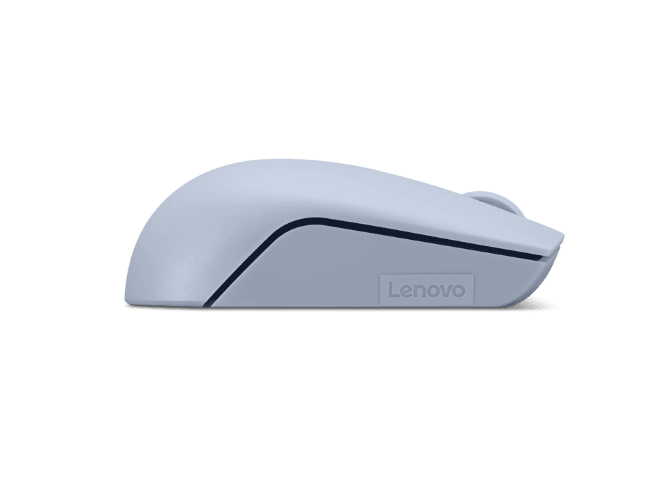 Lenovo 300 Wireless Compact Mouse Frost Blue, Tip: Standard, Rezolutie (dpi): 1000 dpi, Butoane/rotite, 3, Interfata mouse/ Tehnologie: Wireless, Interfata receiver, dongle USB 2.4GHz, Culoare: Albastru, Dimensiune (mm): 97.91 x 57.99 x 32.53 mm, Greutate: 52g, Garantie: 1 an