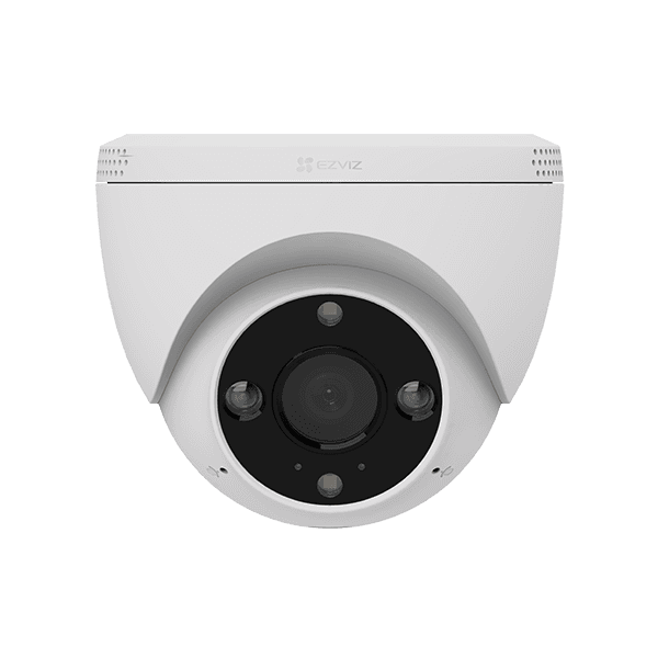 Camera de supraveghere IP Turret 2K Ezviz H4 2K, lentila fixa 2.8mm, senzor 1/2.7" Progressive Scan CMOS, IR 30m, slot card de memorie: microSD maxim 512GB, WI-FI: IEEE802.11b, 802.11g, 802.11n, frecventa: 2.4 GHz ~ 2.4835 GHz, alarma la evenimente: Motion Detection, AI-Powered Human Shape Detection