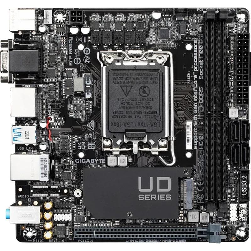 Placa de bază Gigabyte H610I LGA1700