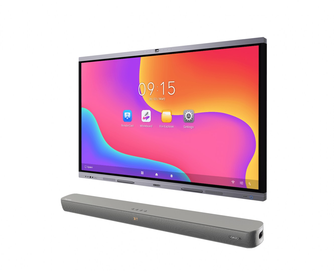 SOUNDBAR HORIZON HAV-S3600 / System 2.0 / RMS 100W (25W x4) / Digital Optical / AUX (3.5mm) / HDMI-ARC (CEC) / BT 5.3 / USB Playback / DOT- Matrix Display / Remote + Button Keys / Impedance: 6Ω x4 / Signal to Noise Ratio (SNR): 70dB / Total Harmonic Distortion (THD): 1% (1kHz, 1W) / Wall-Mount Ready
