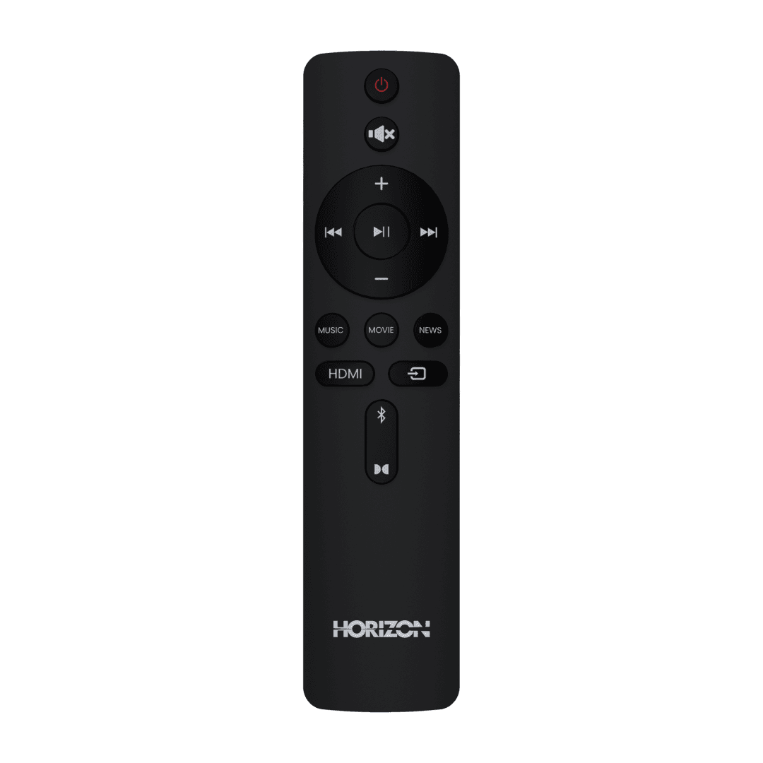 SOUNDBAR HORIZON HAV-S5950W / System 2.1 / Max Audio Power 160W (40W x2 + 80W) / Digital Optical / AUX (3.5mm) / HDMI-ARC (CEC) / BT 5.4 / USB Playback / DOT-Matrix Display / Remote + Button Keys / Impedance: 6Ω x2 + 4Ω / Signal to Noise Ratio (SNR): 73dB / Wall-Mount Ready / Full Size / Titanium