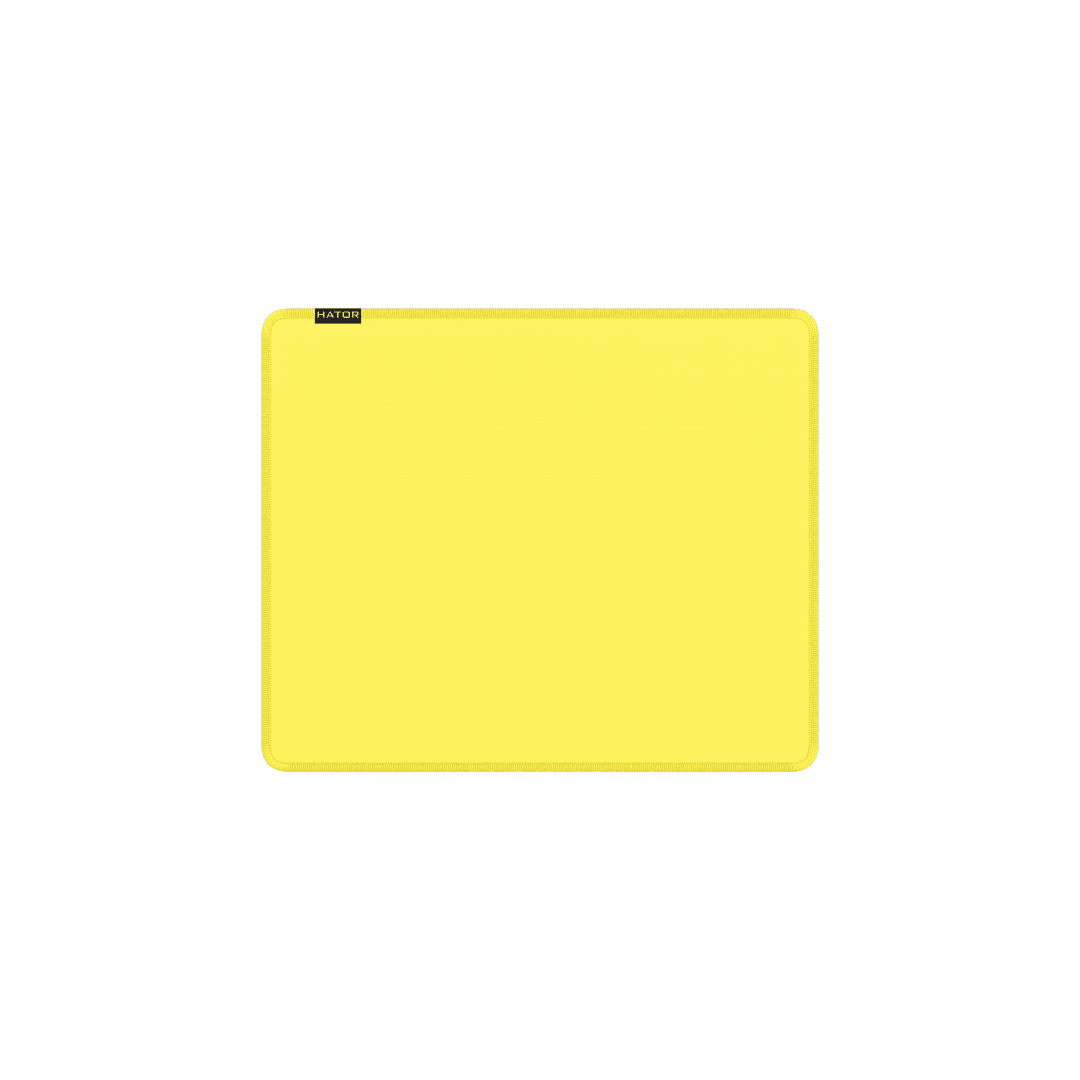 Mousepad Hator Tonn Evo M, material cauciuc, dimensiuni 360 х 300 х 4 mm, galben