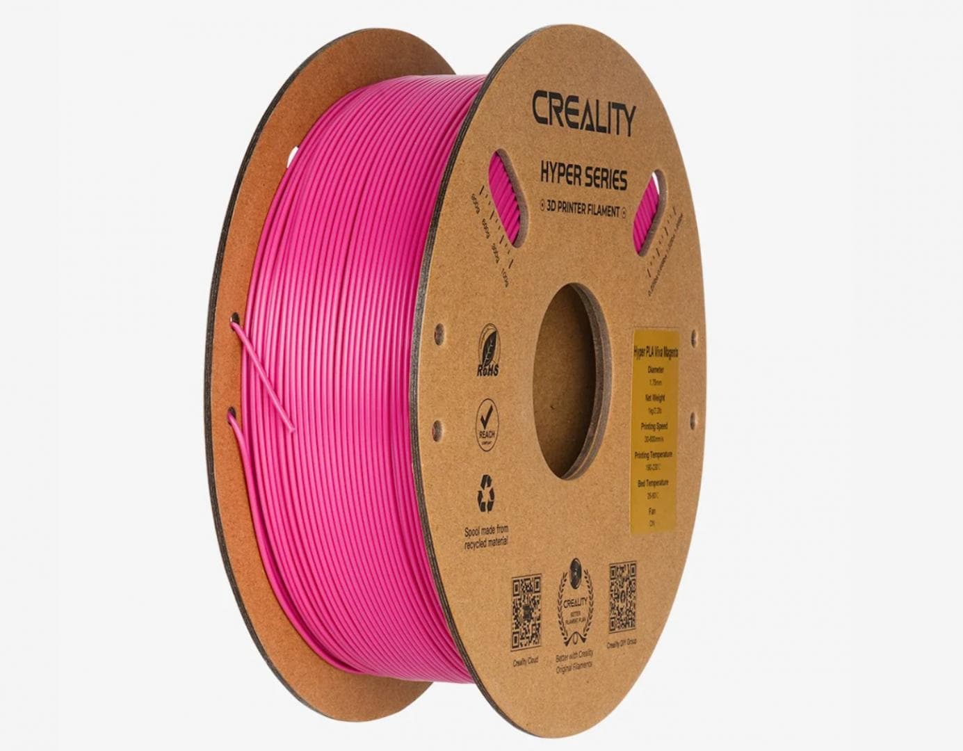 CREALITY 3D  FILAMENT HYPER-PLA MAGENTA, 1 KG.Compatibil cu imprimante 3D cu tehnologie FDM.