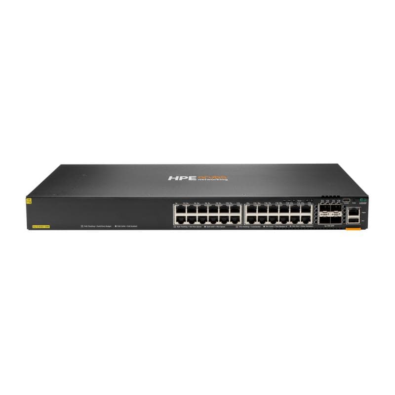 HPE Aruba Networking CX 6200F 24G Class4 PoE 4SFP+ 370W Switch
