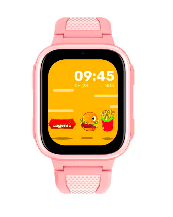LAGENIO Smartwatch pentru copii cu Functie Telefon, K10 Conexiune 4G, Localizare GPS, IP68, Funcție SOS, Roz