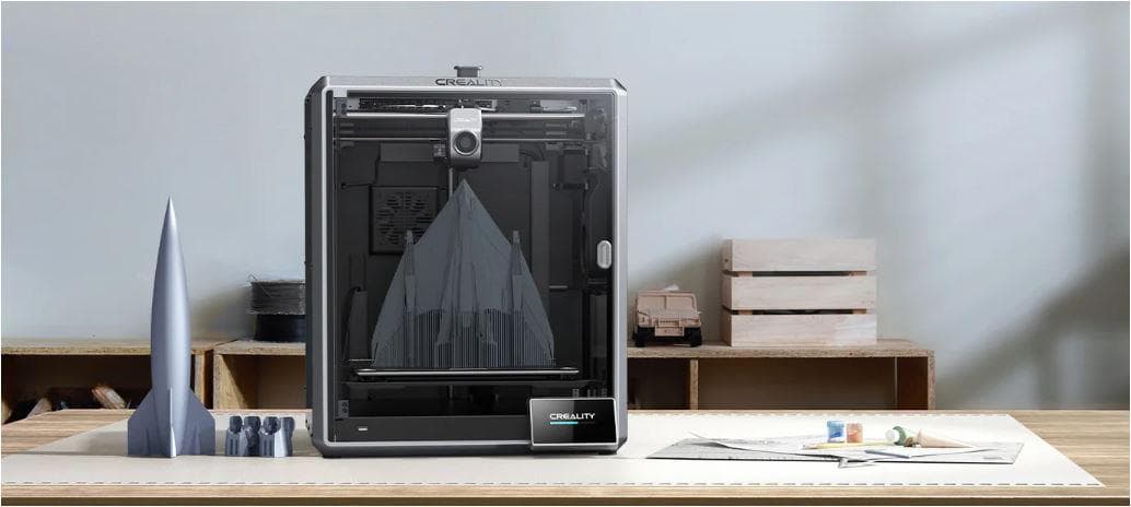 Imprimanta 3D Creality K1 MAX, Tehnologie FDM, viteza printare 600mm/s, Precizie 100 +/-0.1mm, Diametru filament: 1.75mm, tip filament compatibil: ABS/PLA/PETG/PET/TPU/PA/ABS/ASA/PC/PLA-CF/PA-CF/PET-CF, Transfer fisier: USB drive,WIFI temperatura duza:300 C, Format fisier: G-code,Software: Creality