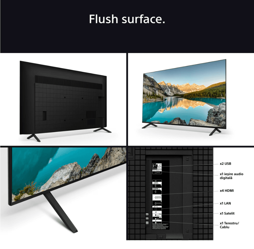Televizor Sony BRAVIA 3 LED 43S35, 108 cm, Smart Google TV, 4K Ultra HD, Clasa E