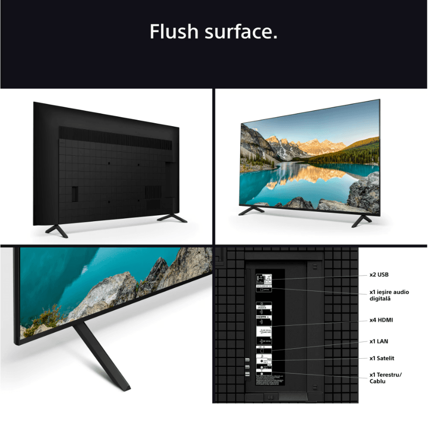 Televizor Sony BRAVIA 3 LED 50S35, 126 cm, Smart Google TV, 4K Ultra HD, Clasa E