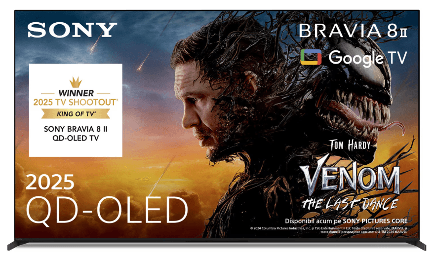 Televizor Sony BRAVIA 8M2 OLED 55XR8M2, 139 cm, Smart Google TV, 4K Ultra HD, 100 Hz, Clasa F