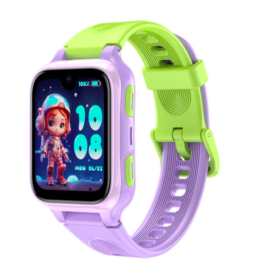 LAGENIO pentru copii K9 , Premium 4G cu Functie Telefon & AI, Slim, Localizare GPS, Control Parental, Buton SOS, Mov