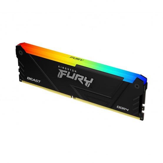 Memorie RAM Kingston DDR4 8GB 3600Mhz CL17 1.35V Fury Beast RGB Black XMP
