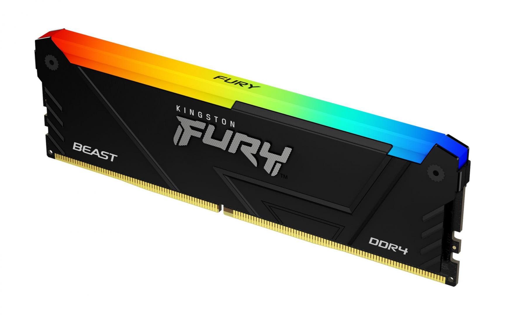 Memorie RAM Kingston DDR4 8GB 3600Mhz CL17 1.35V Fury Beast RGB Black XMP