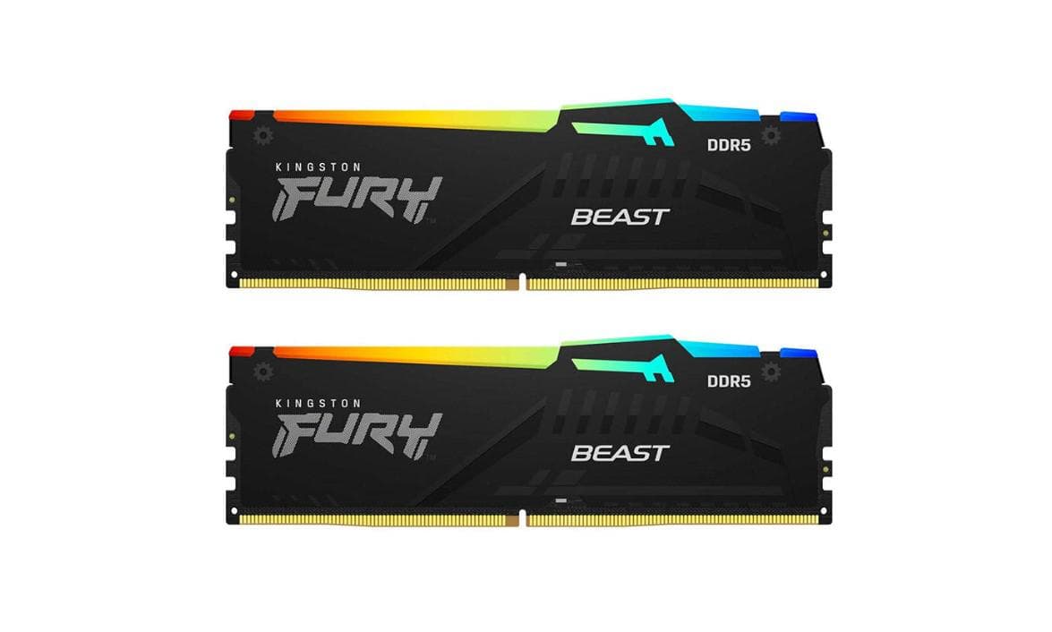 Memorie RAM Kingston DDR5 64GB 6000MHz CL36 1.35V Dual Channel Kit Fury Beast Black RGB EXPO