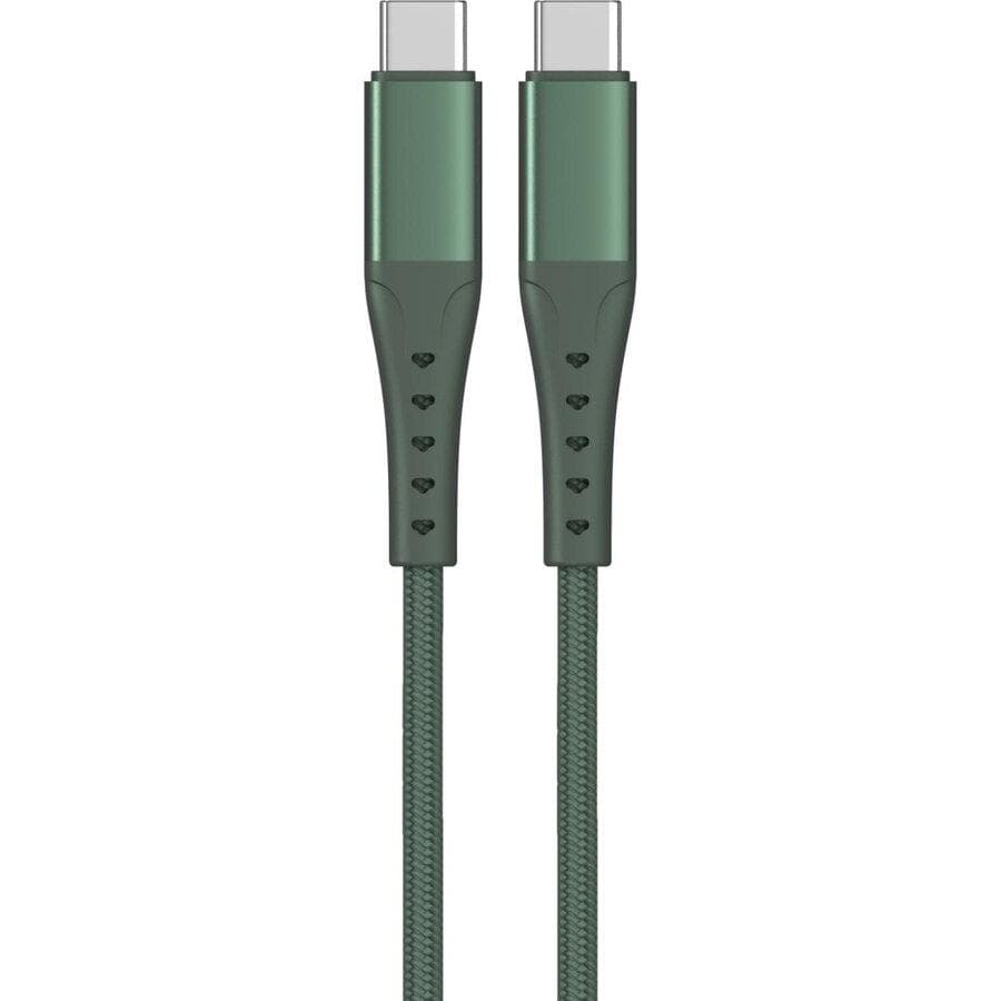 Cablu Lemontti Bending Aluminum Type-C la Type-C, Fast Charge, PD 60W, lungime 2m, Verde