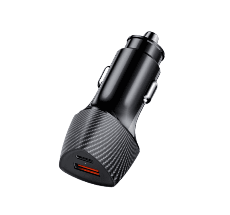 Incarcator auto Lemontti Auto Super Fast Charge 48W 2 porturi PD Type-C 30W + USB-A QC 3.0 Negru