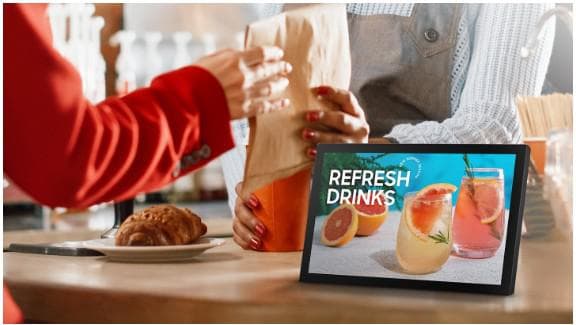 Monitor signage SAMSUNG LH13QBCEBGBXEN, Full HD de 33 cm (13") QB13C, 1920 x 1080 pixeli, 8 ms, 500 niți, funcționare 16/7, HDMI, RS232in, USB 2.0, Rețea Ethernet LAN Wi-Fi, WiFi 2.4/5GHz, negru