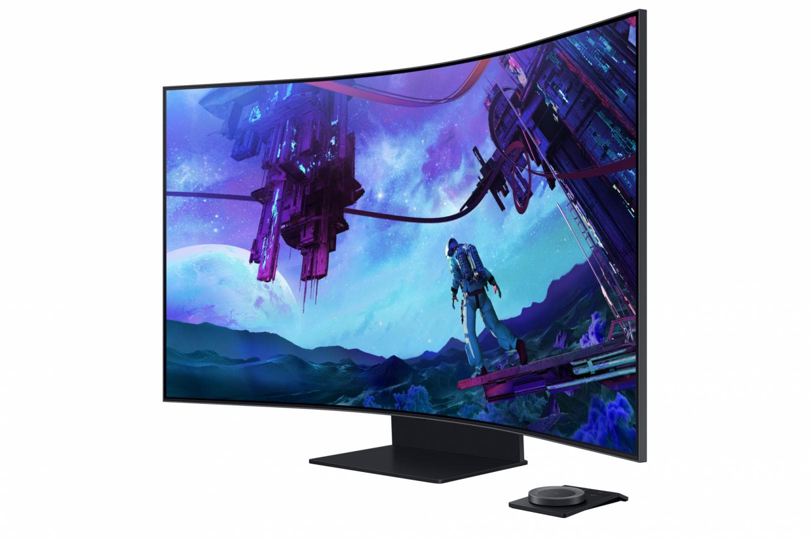 Monitor Samsung 55" LS55CG970NUXDU, Curvature: 1000R, Diagonal (inch): 55, Diagonal (cm): 139.7, Aspect ratio: 16:9, Panel: VA, Resolution: 3840x2160, Refresh Rate: 165Hz, Response time GtG: 1ms, Brightness (max): 600 cd/m², Viewing angle: 178°/178°, Color Gamut Type: DCI, Color Gamut Coverage: 95%
