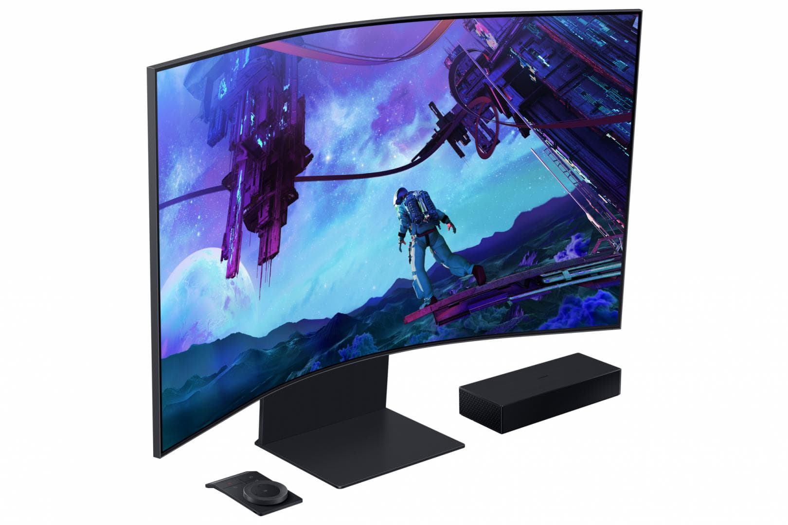 Monitor Samsung 55" LS55CG970NUXDU, Curvature: 1000R, Diagonal (inch): 55, Diagonal (cm): 139.7, Aspect ratio: 16:9, Panel: VA, Resolution: 3840x2160, Refresh Rate: 165Hz, Response time GtG: 1ms, Brightness (max): 600 cd/m², Viewing angle: 178°/178°, Color Gamut Type: DCI, Color Gamut Coverage: 95%