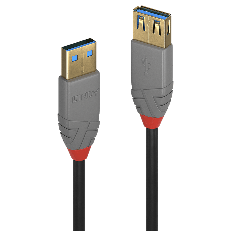 Cablu Lindy 2m USB 3.2 Type Ext Anthra Line