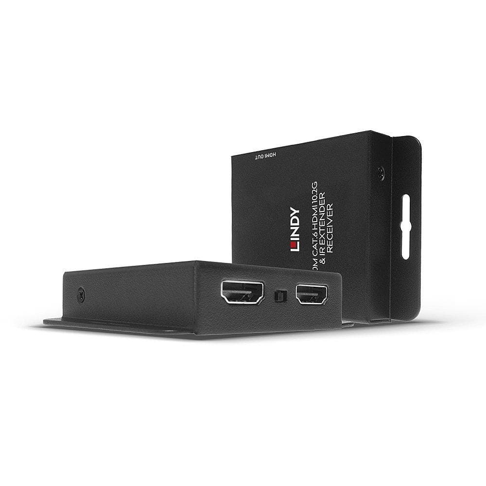 Lindy 50m Cat.6 HDMI & IR Extender with Loop Out  Description  Extends HDMI & IR Signals up to 70m using a single Cat.6 Cable Supports resolutions up to 3840x2160@30Hz 4:4:4 8bit Features a loop-through HDMI output on the Transmitter for local monitoring Supports power over Cable, only a single
