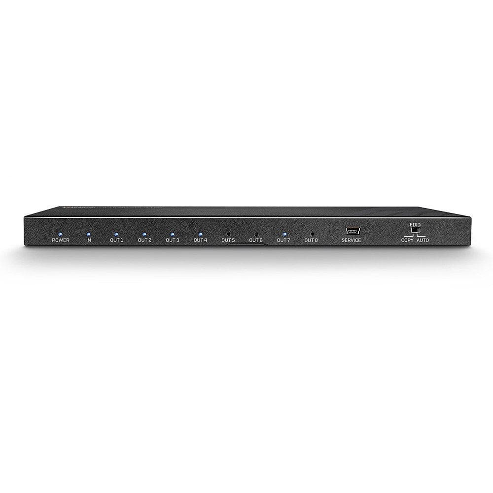 Splitter Lindy 8 Port HDMI 2.0, latime de banda suportata 18Gbps, rezolutie maxima 3840x2160@60Hz 4:4:4 8bit, negru