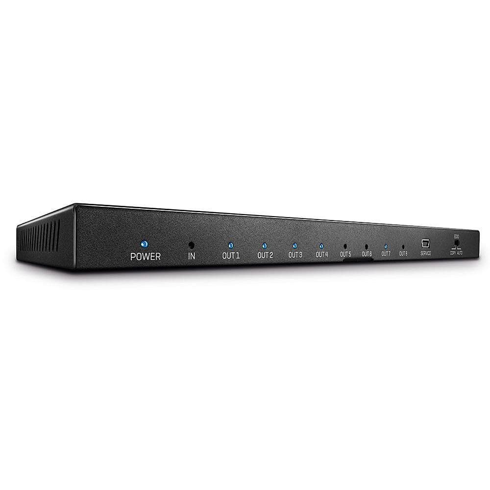 Splitter Lindy 8 Port HDMI 2.0, latime de banda suportata 18Gbps, rezolutie maxima 3840x2160@60Hz 4:4:4 8bit, negru
