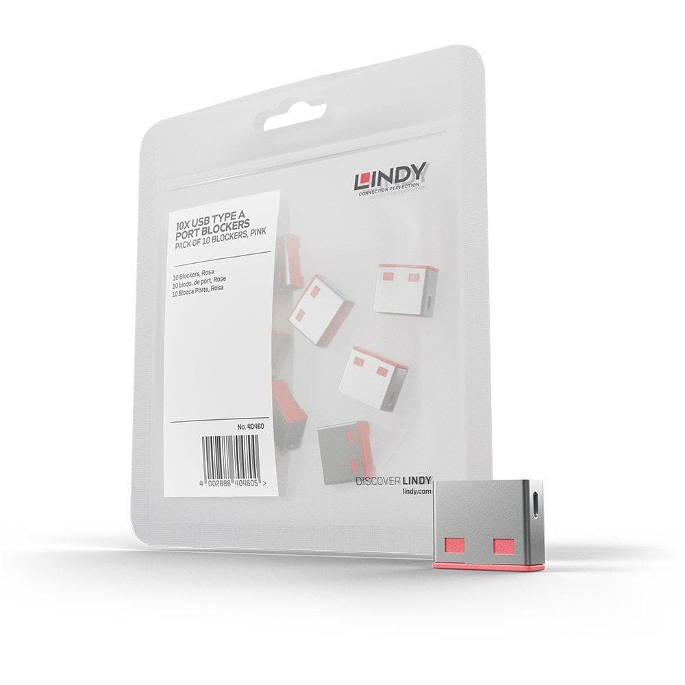Adaptor USB Locks Lindy, 10 USB, blue