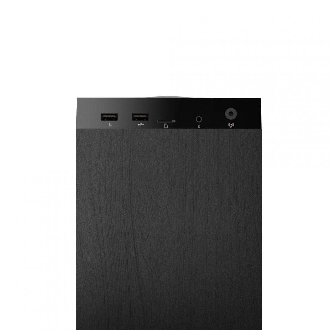 Sistem Audio 2.1 Energy System Tower 5 MAX, bluetooth 5.3, interfata jack 3.5mm, putere: 100W, frecventa raspuns 40 Hz ~ 18 kHz, frecventa FM: 87,5 - 108 MHz, ecran/afisaj: LED, suport card de memorie: microSD si stick-uri USB pana la 128 GB, include telecomanda, material: lemn, dimensiuni