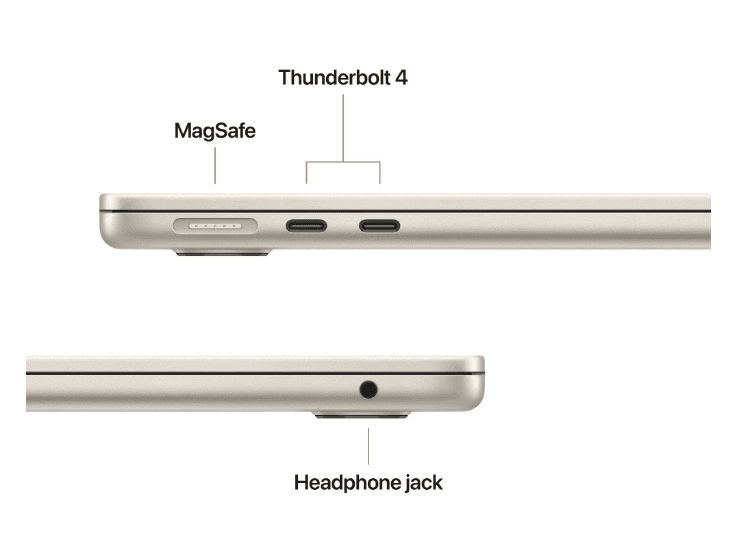 MacBook Air 13.6" Retina/Apple M4 (CPU 10-core, GPU 10-core, Neural Engine16-core)/24GB/512GB - Starlight - INT KB (2025)