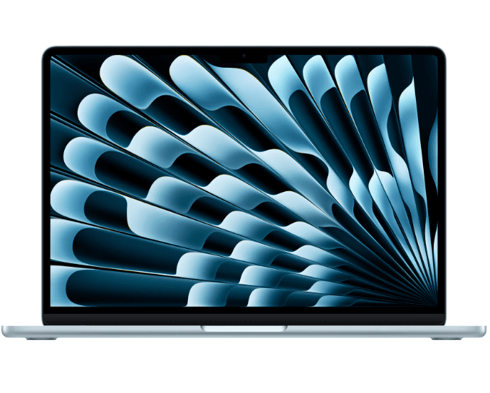 MacBook Air 13.6" Retina/Apple M4 (CPU 10-core, GPU 8-core, Neural Engine16-core)/16GB/256GB - Sky Blue - INT KB (2025) 30W USB‑C