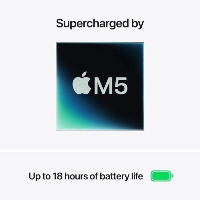 MacBook Air 13.6" Retina/Apple M5 (CPU 10-core, GPU 10-core, NeuralEngine16-core)/16GB/1TB - Silver - INT KB (No Adapter) - 2026