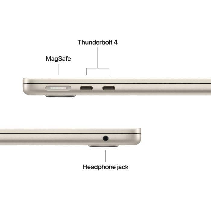 MacBook Air 15.3" Retina/Apple M5 (CPU 10-core, GPU 10-core, NeuralEngine16-core)/16GB/512GB - Starlight - INT KB (No Adapter) - 2026