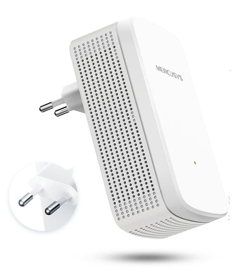 Mercusys Range Extender Wi-Fi 750Mbps, ME20;  Standarde wireless: IEEE 802.11a/n/ac 5 GHz, IEEE 802.11b/g/n 2.4 GHz, Dual-Band 2.4 GHz - 2.5 GHz, 5 GHz, Rata semnal: Până la 750 Mbps (433 Mbps pe 5 GHz, 300 Mbps pe 2.4 GHz), Securitate Wireless: WPA-PSK/WPA2-PSK, Interfață: 1x 10/100Mbps RJ45.