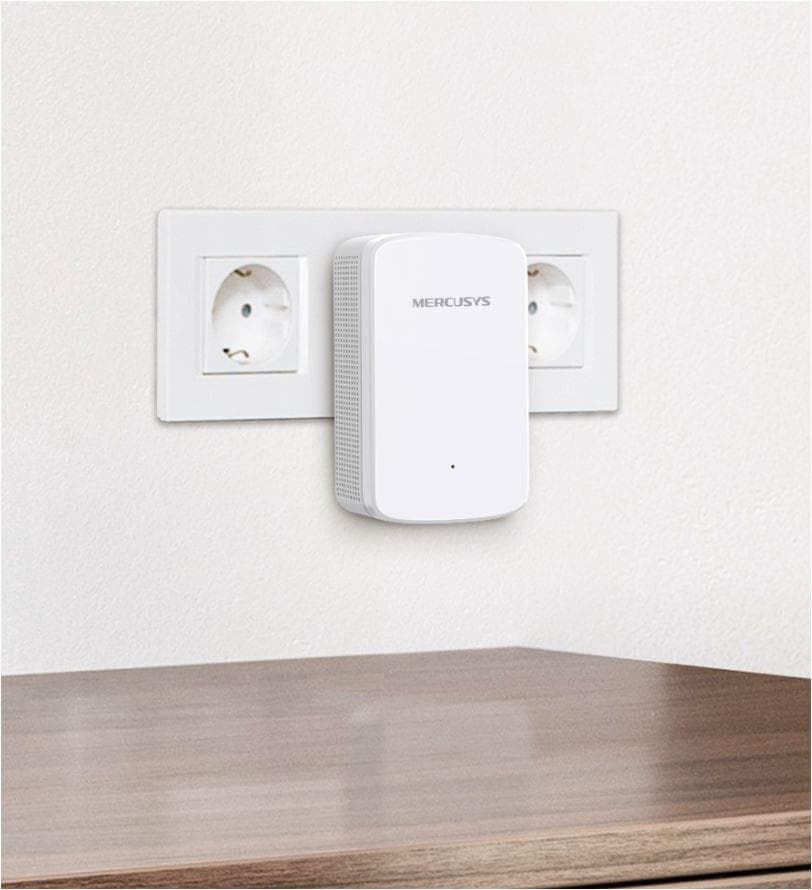 Mercusys Range Extender Wi-Fi 750Mbps, ME20;  Standarde wireless: IEEE 802.11a/n/ac 5 GHz, IEEE 802.11b/g/n 2.4 GHz, Dual-Band 2.4 GHz - 2.5 GHz, 5 GHz, Rata semnal: Până la 750 Mbps (433 Mbps pe 5 GHz, 300 Mbps pe 2.4 GHz), Securitate Wireless: WPA-PSK/WPA2-PSK, Interfață: 1x 10/100Mbps RJ45.