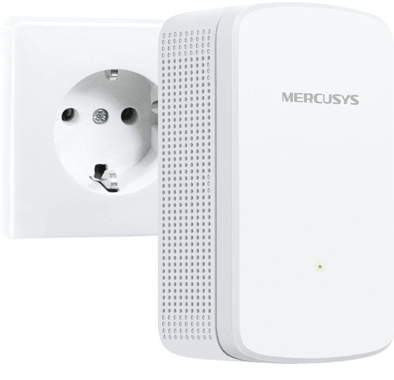 Mercusys Range Extender Wi-Fi 750Mbps, ME20;  Standarde wireless: IEEE 802.11a/n/ac 5 GHz, IEEE 802.11b/g/n 2.4 GHz, Dual-Band 2.4 GHz - 2.5 GHz, 5 GHz, Rata semnal: Până la 750 Mbps (433 Mbps pe 5 GHz, 300 Mbps pe 2.4 GHz), Securitate Wireless: WPA-PSK/WPA2-PSK, Interfață: 1x 10/100Mbps RJ45.