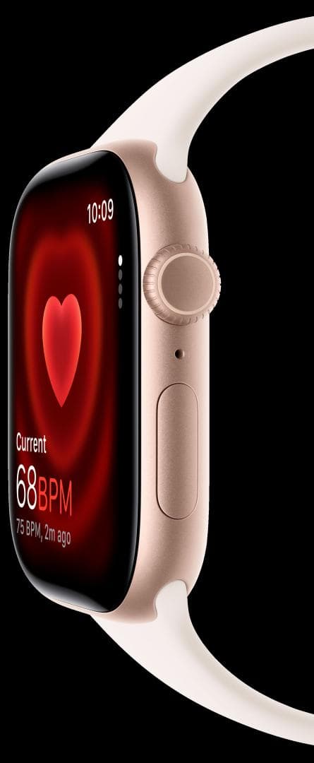 Apple Watch Series 11 GPS + Cellular 42mm Rose Gold Aluminium Case with Light Blush Sport Band - M/L