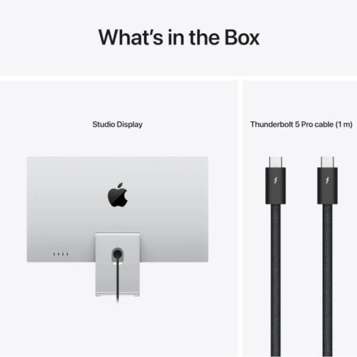 Apple Studio Display - 27" Retina 5K - Nano-Texture Glass with VESA Mount Adapter (Stand not included)